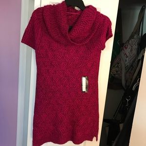 New Worthington L cowl neck sweater tunic dress